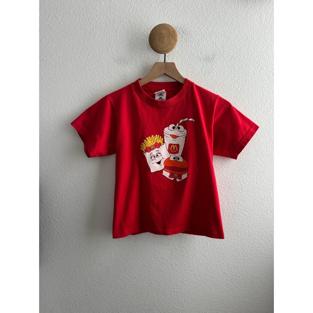 Vintage Kids McDonalds Graphic Tshirt 10-12 Years Old Fruit of the Loom